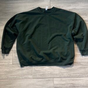 Fruit of the Loom Dark Green Crewneck Sweater